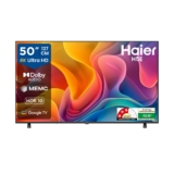 Haier H5E Series 127cm (50) 4K Ultra HD Smart LED Google TV 50H5E at ₹36490 — 35% Off